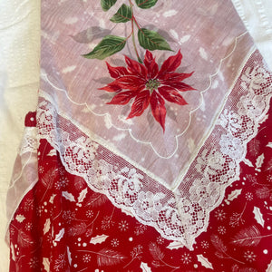 Poinsettia Romper 3T