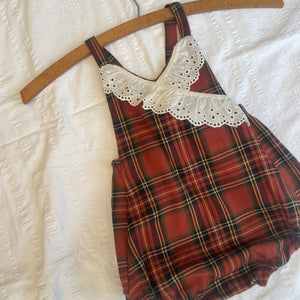 Fall Plaid Romper Size 12-18m