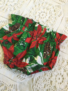 Poinsettia Bloomers 3-6m