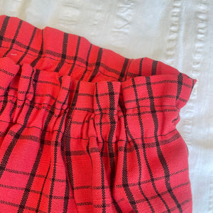 Orange and Black Checked Bloomers 18-24m