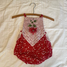 Poinsettia Romper 3T