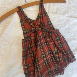 Fall Plaid Romper Size 12-18m