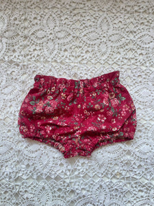Red Shortie Bloomers 18-24m