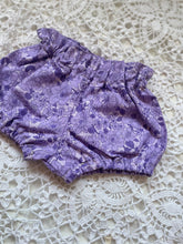 Purple Floral Shortie Bloomers 0-6m